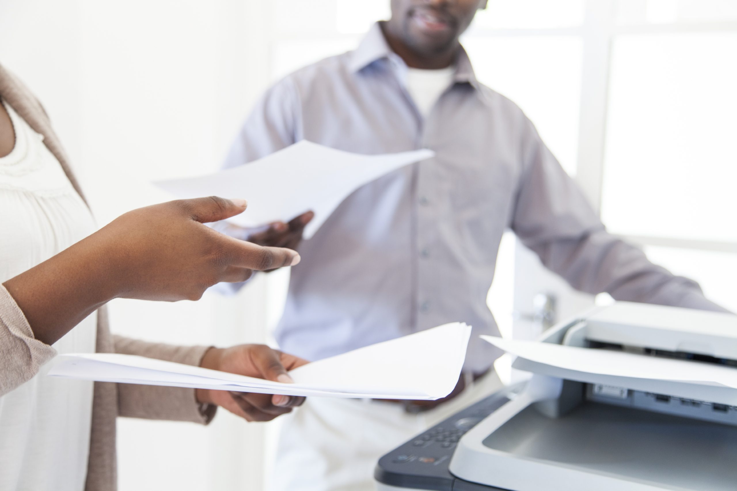 How to fix a printer paper jam in the office
