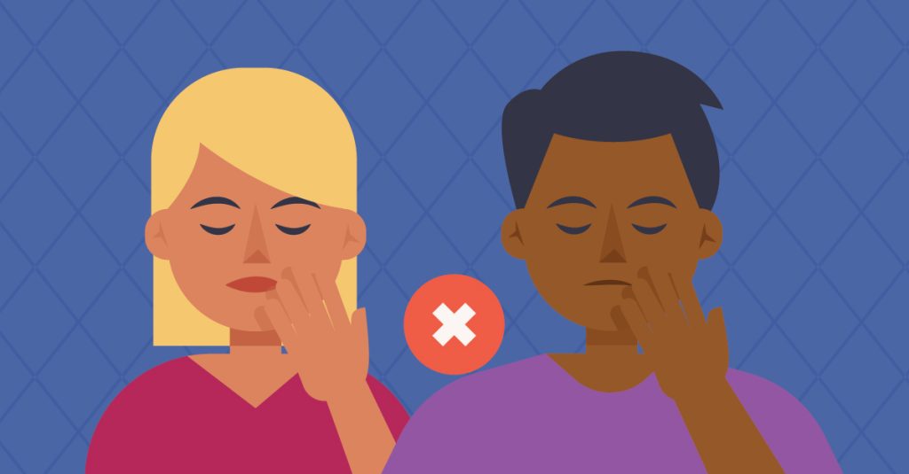 How to stop touching your face at work